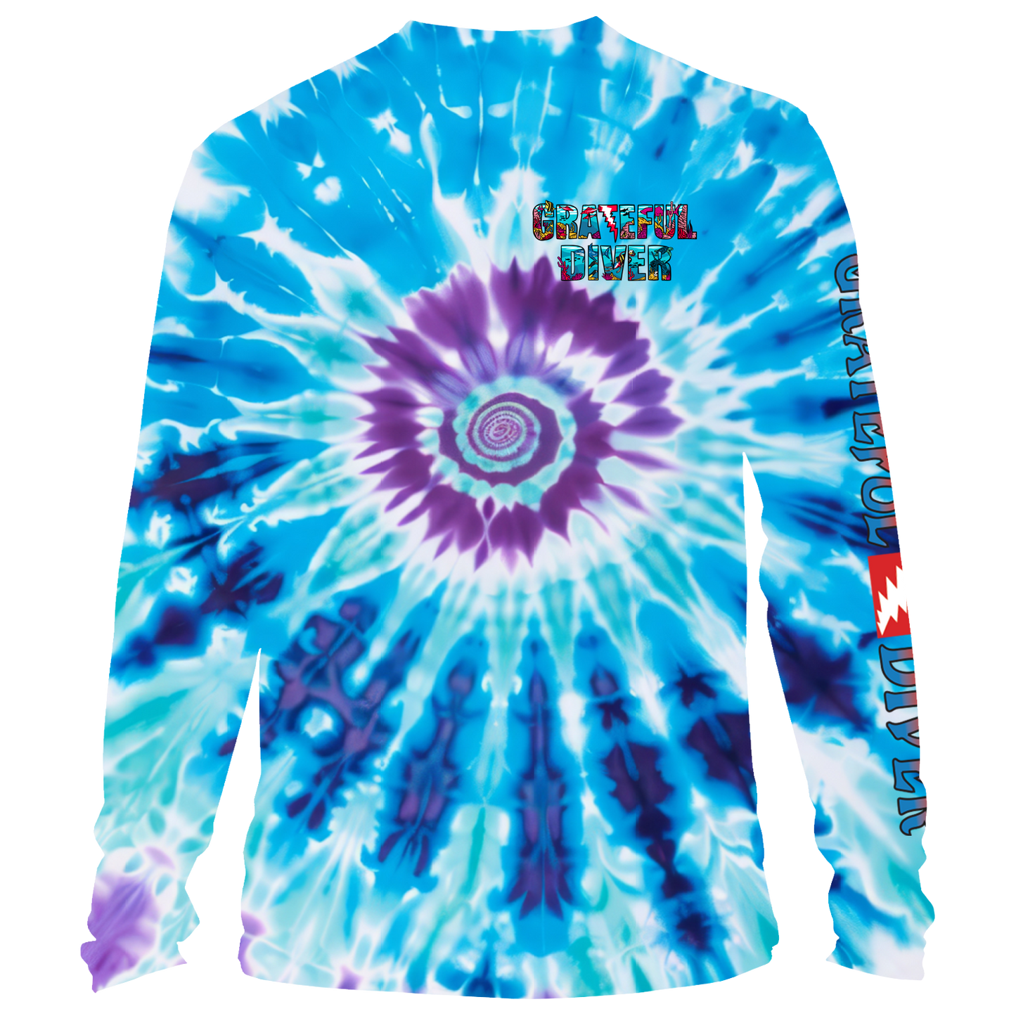 Grateful Diver Octopus Tie Dye UV Shirt