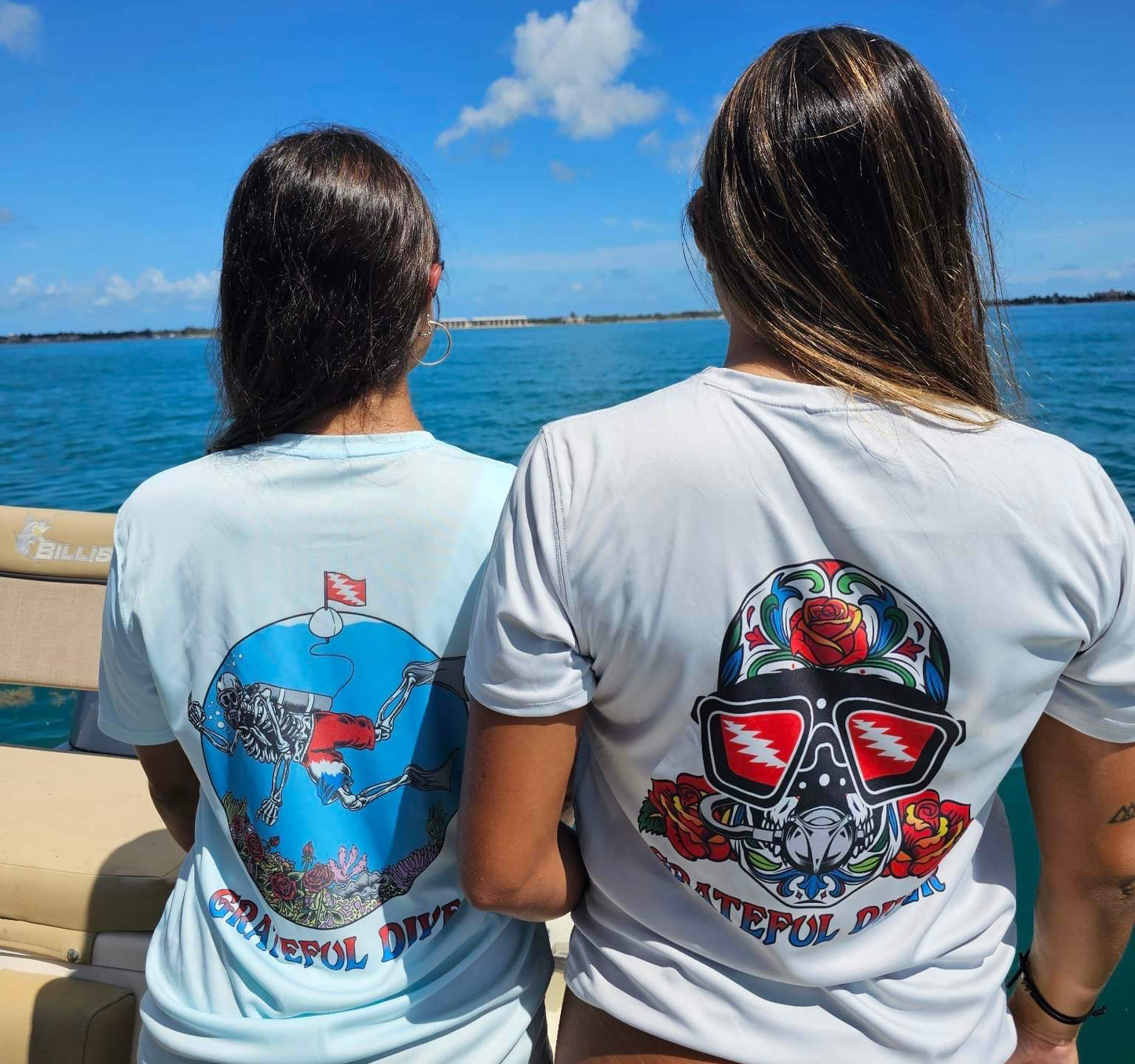 Grateful Diver Sugar Skull Short Sleeve UV Shirt