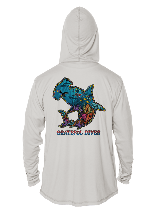 Grateful Diver Psychedelic Hammerhead UV Hoodie