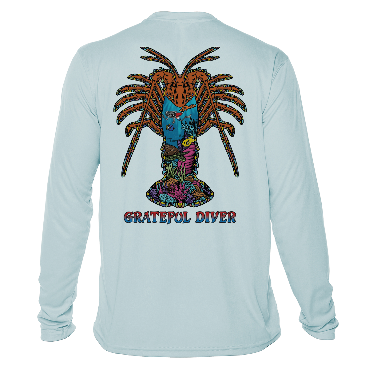Grateful Diver Psychedelic Lobster UV Shirt
