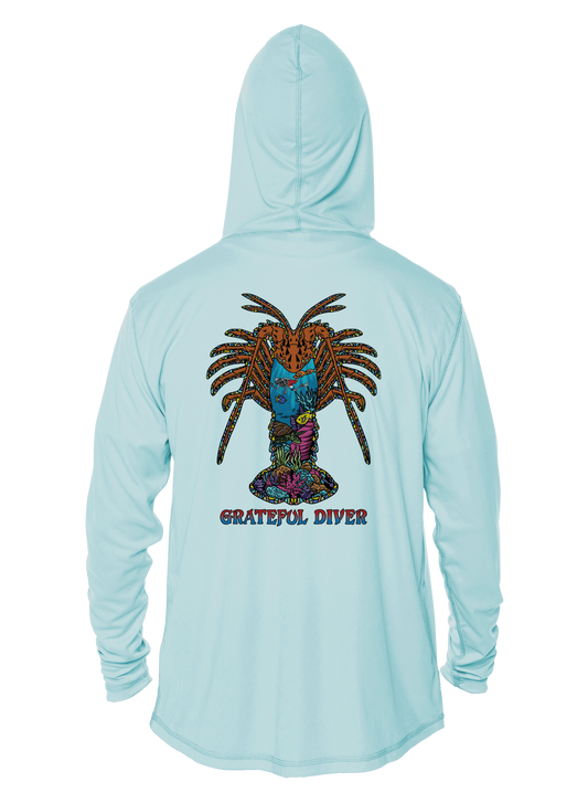 Grateful Diver Psychedelic Lobster UV Hoodie