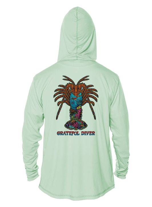 Grateful Diver Psychedelic Lobster UV Hoodie