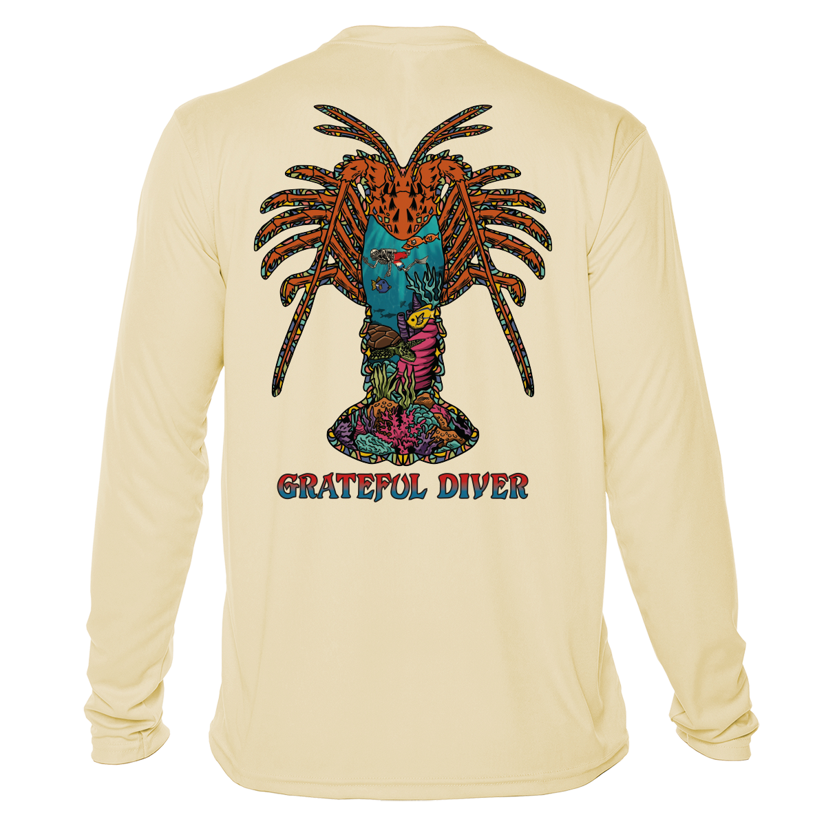Grateful Diver Psychedelic Lobster UV Shirt