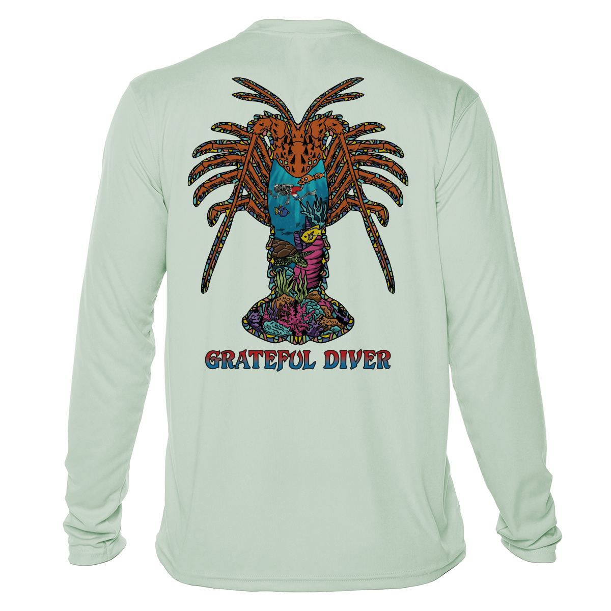 Grateful Diver Psychedelic Lobster UV Shirt