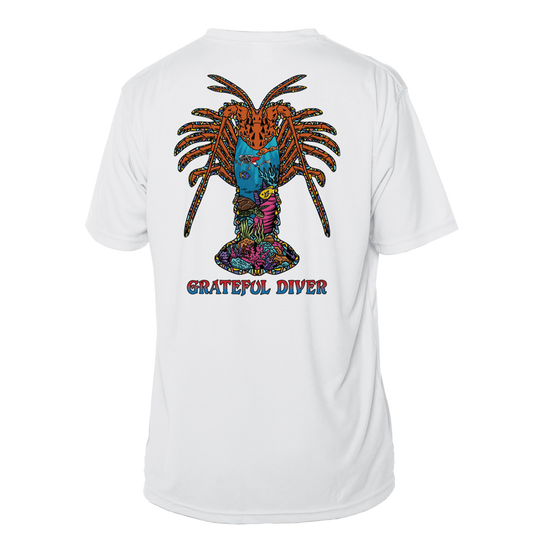 Grateful Diver Psychedelic Lobster Short Sleeve UV Shirt
