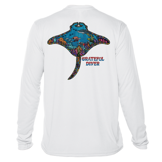 Grateful Diver Psychedelic Manta Ray UV Shirt