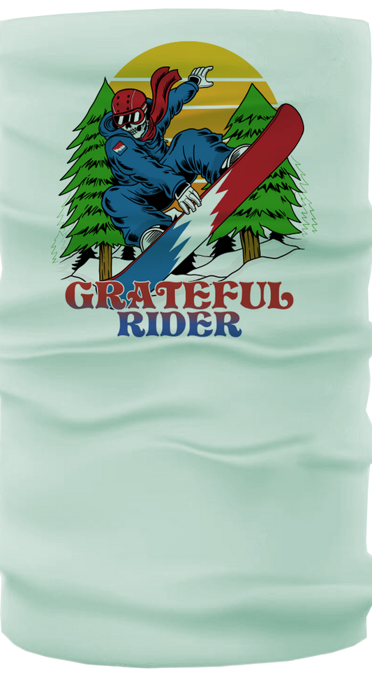 Grateful Rider Snowboarder Neck Gaiter