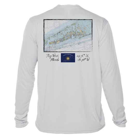 Grateful Outdoors Key West Navigational Chart UV Shirt