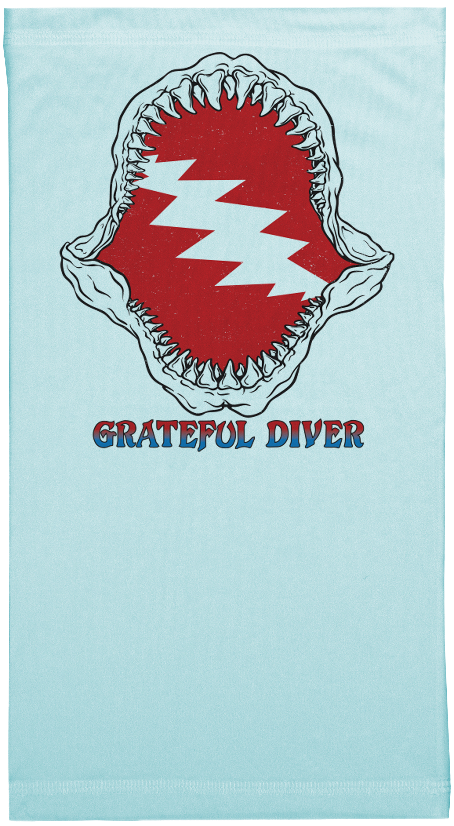 Grateful Diver Shark Lovers Neck Gaiter