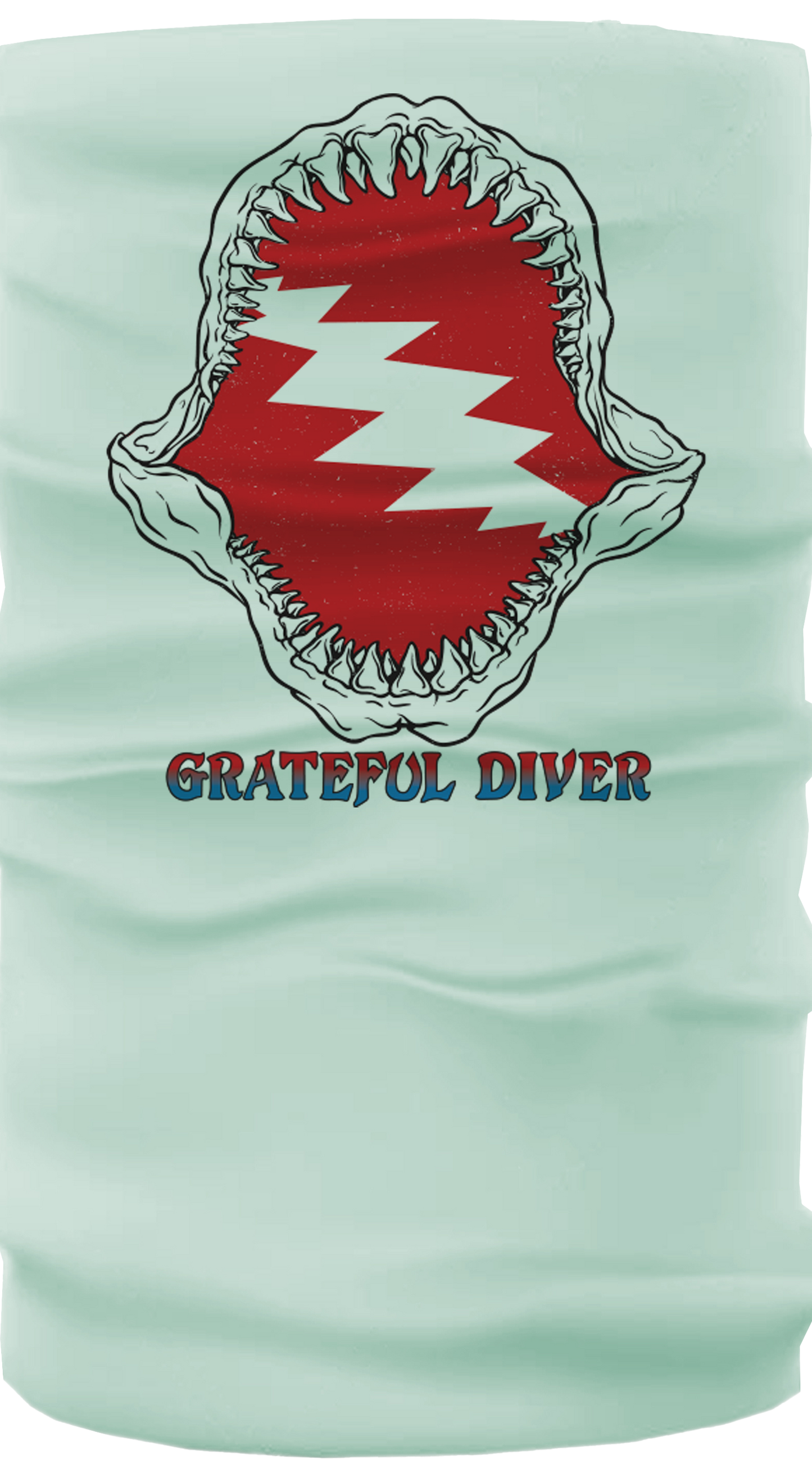 Grateful Diver Shark Lovers Neck Gaiter