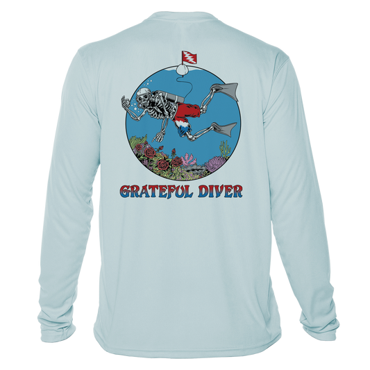 Skeleton Diver UPF 50+ Long Sleeve Shirt | Grateful Diver