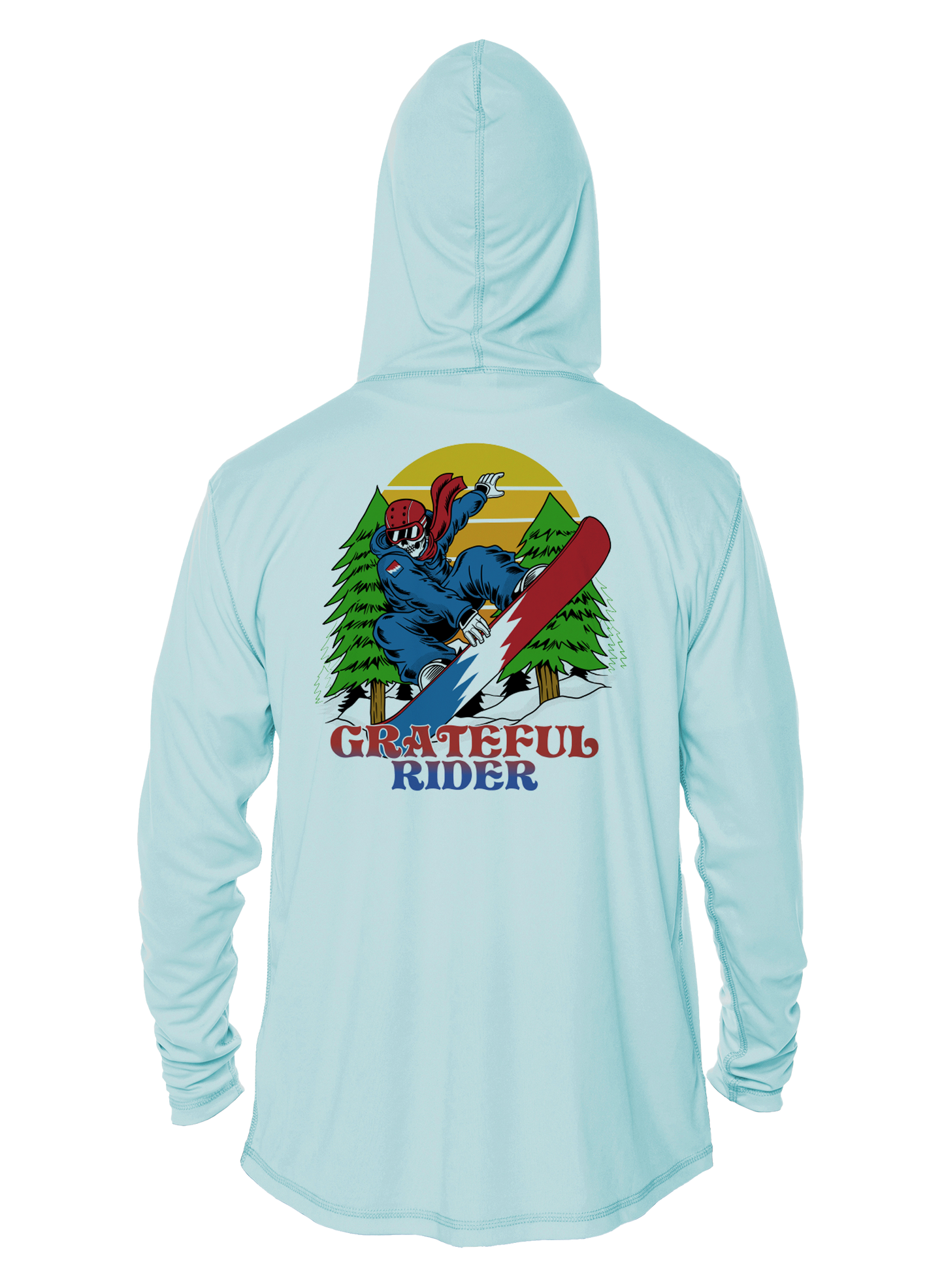 Grateful Rider Snowboarder UV Hoodie