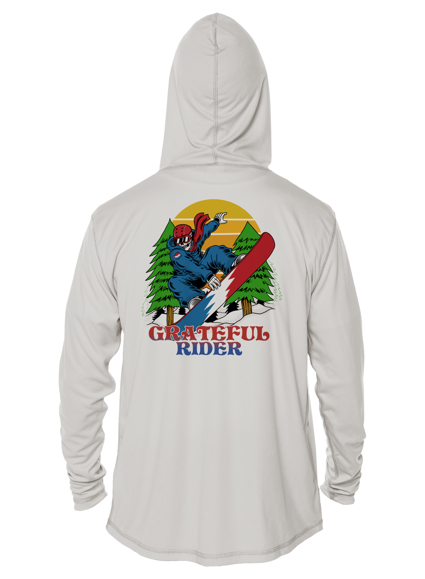 Grateful Rider Snowboarder UV Hoodie