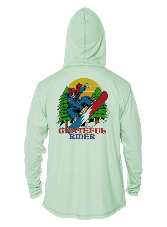 Grateful Rider Snowboarder UV Hoodie