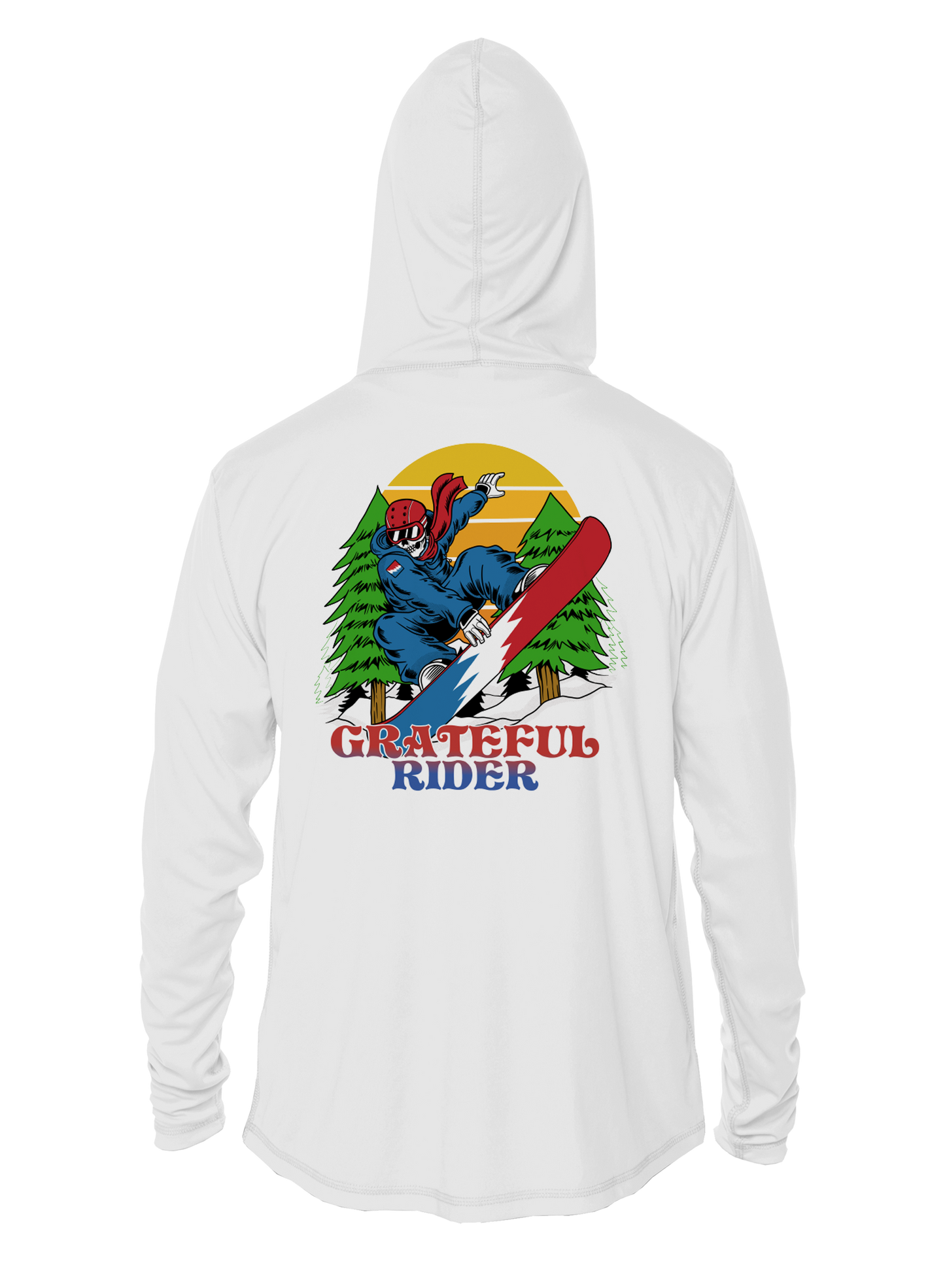 Grateful Rider Snowboarder UV Hoodie