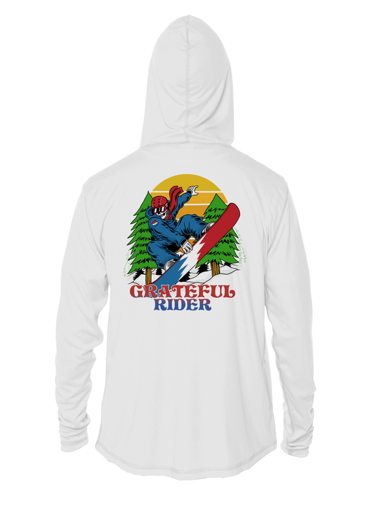 Grateful Rider Snowboarder UV Hoodie