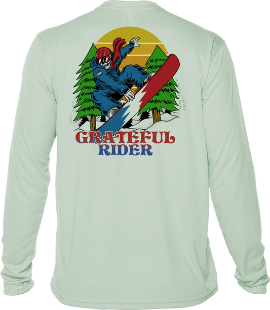 Grateful Rider Snowboarder UV Shirt