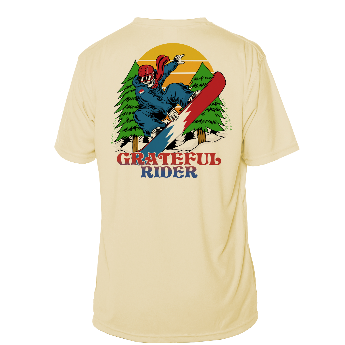 Grateful Rider Snowboarder Short Sleeve UV Shirt