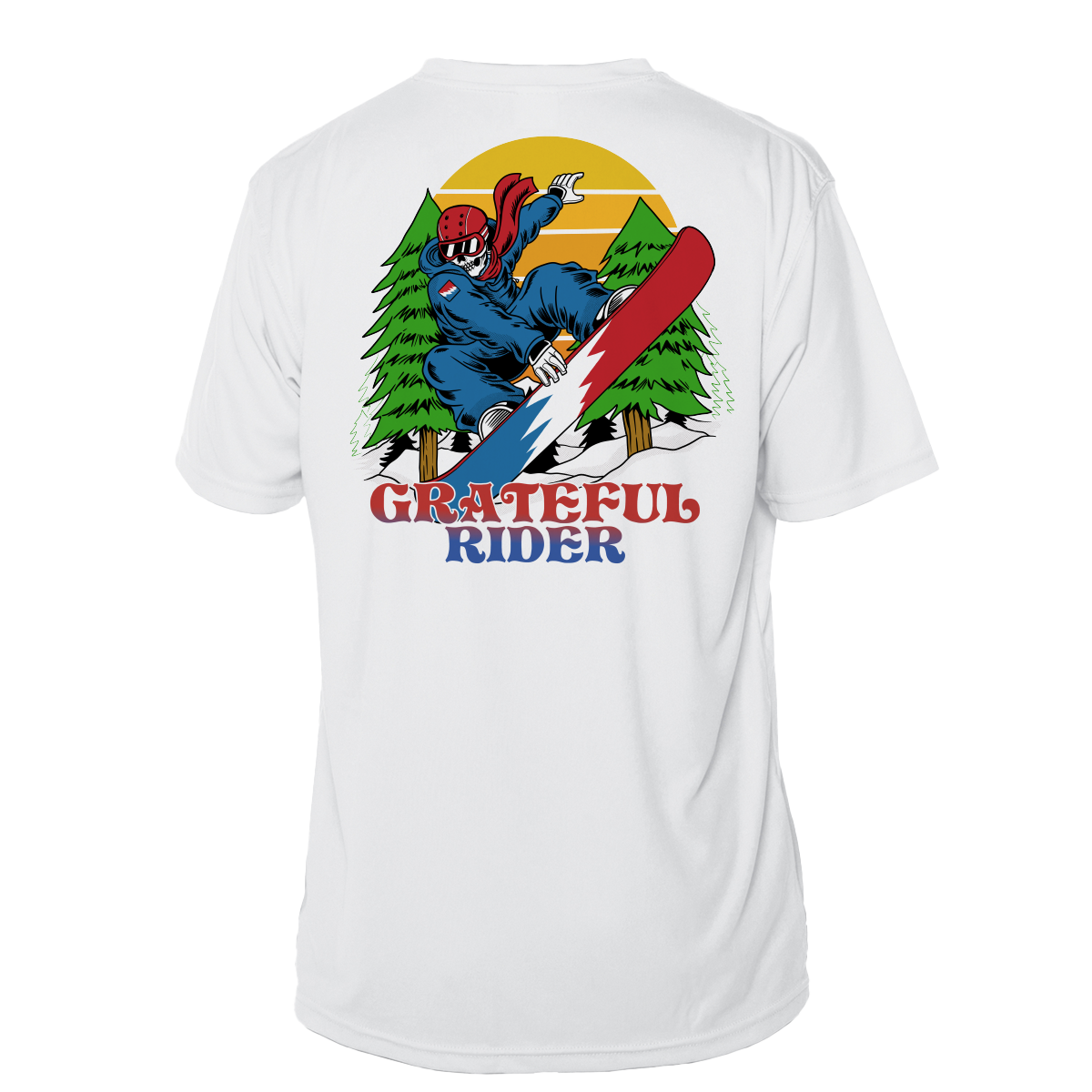 Grateful Rider Snowboarder Short Sleeve UV Shirt