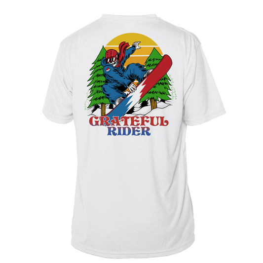 Grateful Rider Snowboarder Short Sleeve UV Shirt