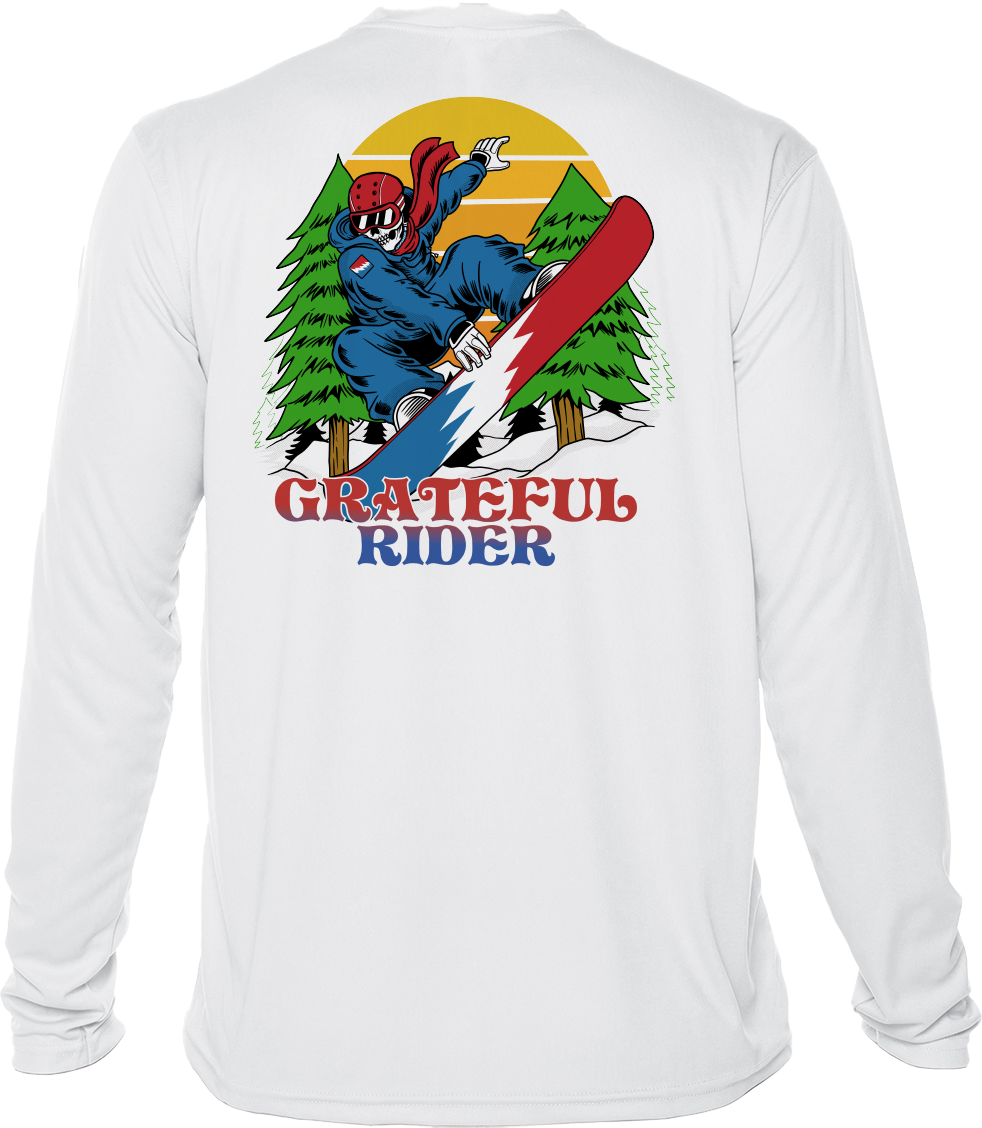 Grateful Rider Snowboarder UV Shirt