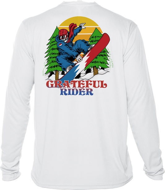 Grateful Rider Snowboarder UV Shirt