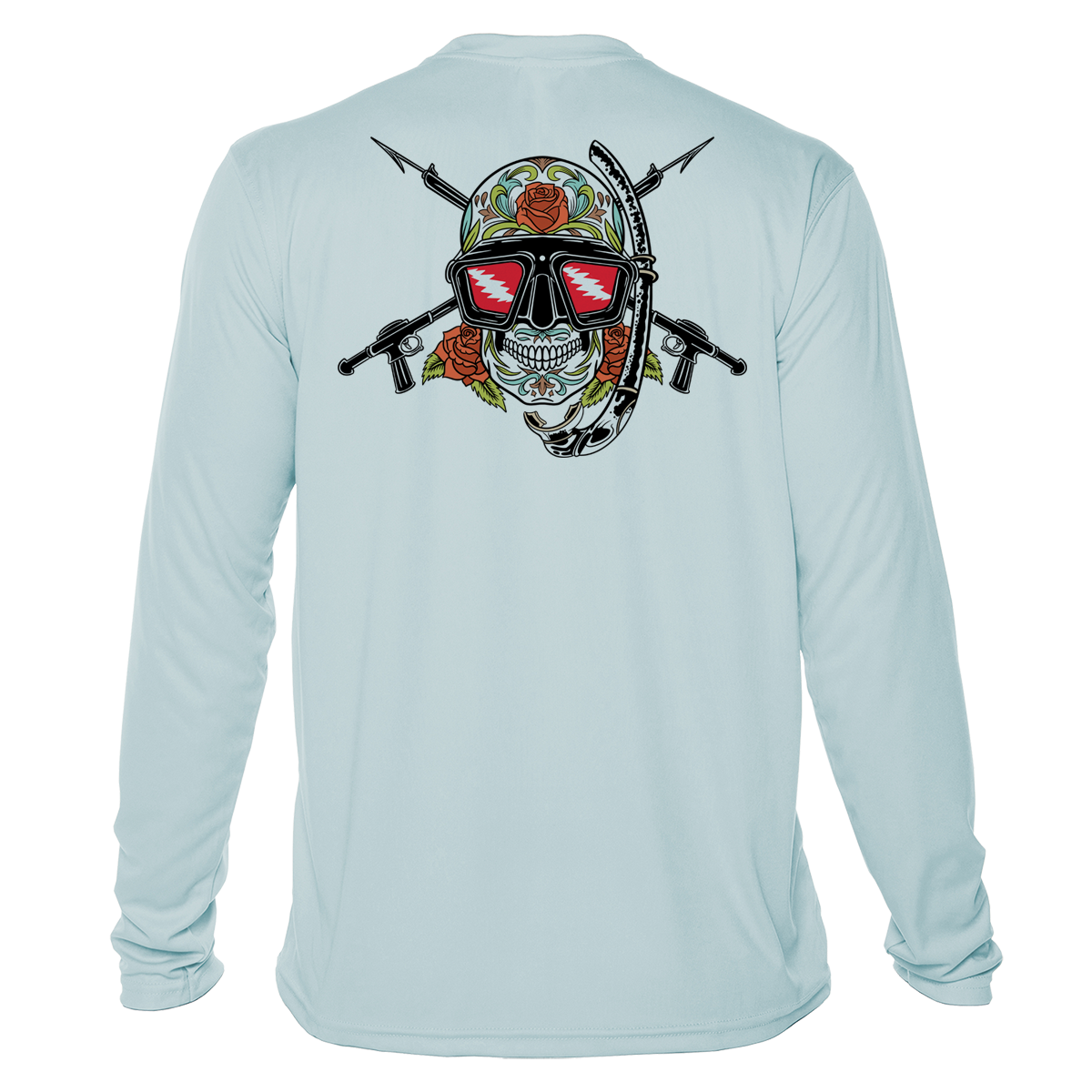 Grateful Angler Fly Fishing Sugar Skull UV Shirt – Grateful Diver
