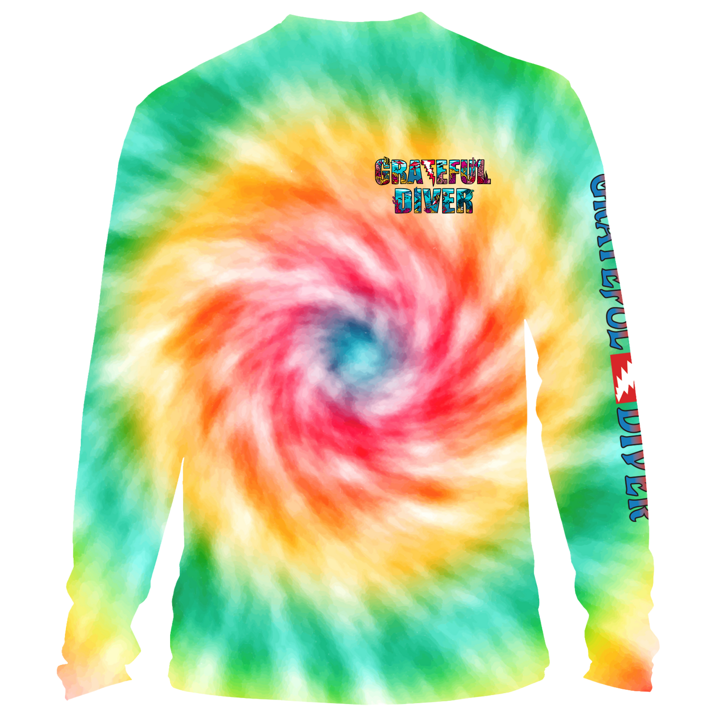 Grateful Diver Tie Dye UV Shirt