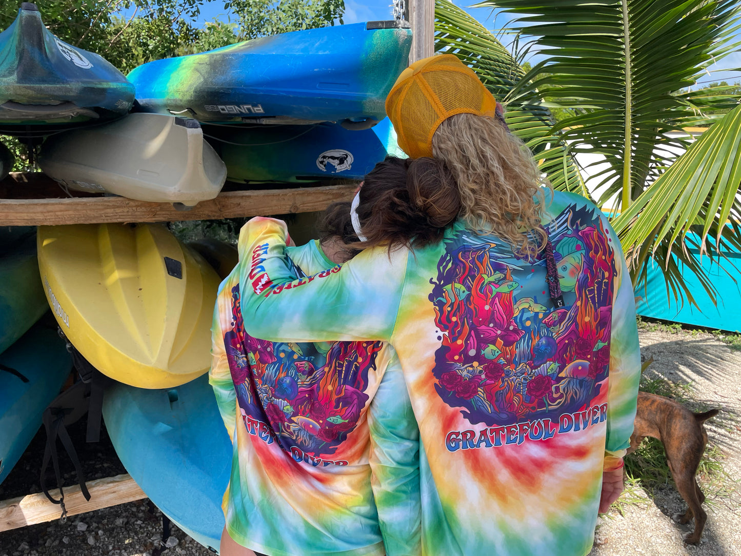 Grateful Diver Tie Dye UV Shirt