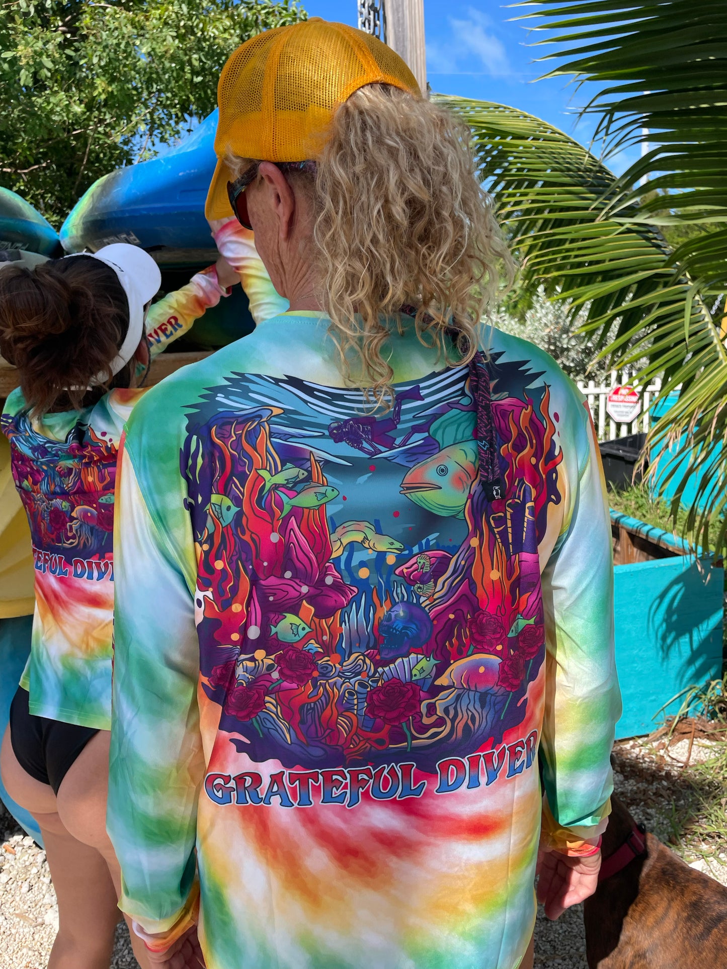 Grateful Diver Tie Dye UV Shirt