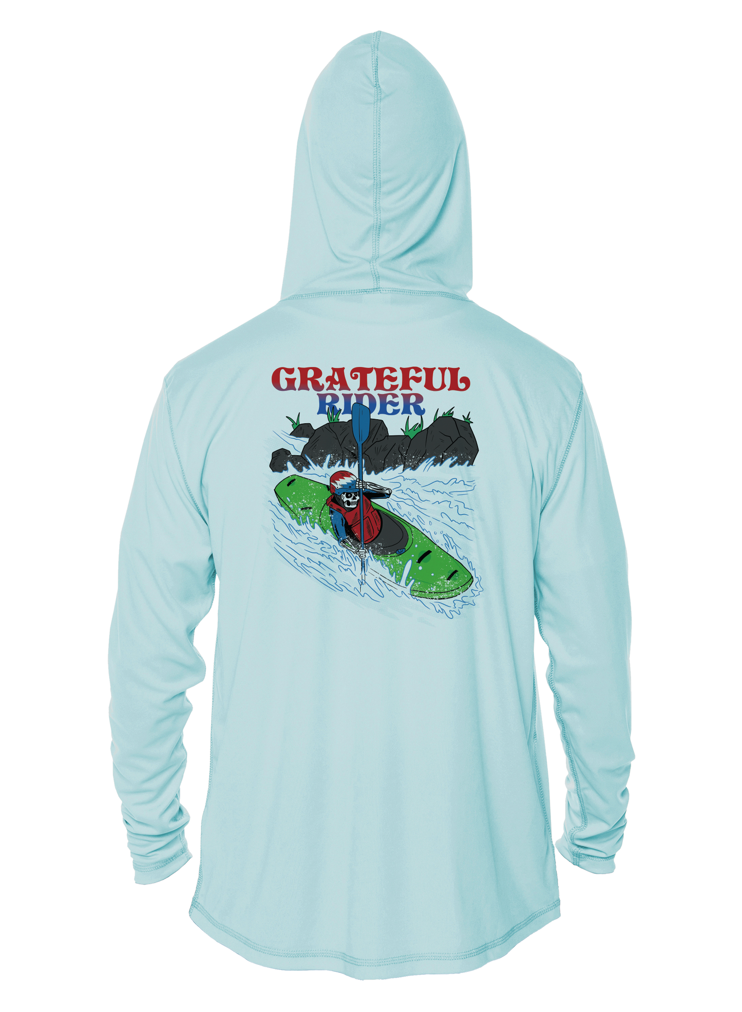 Grateful Rider Whitewater Kayaker UV Hoodie