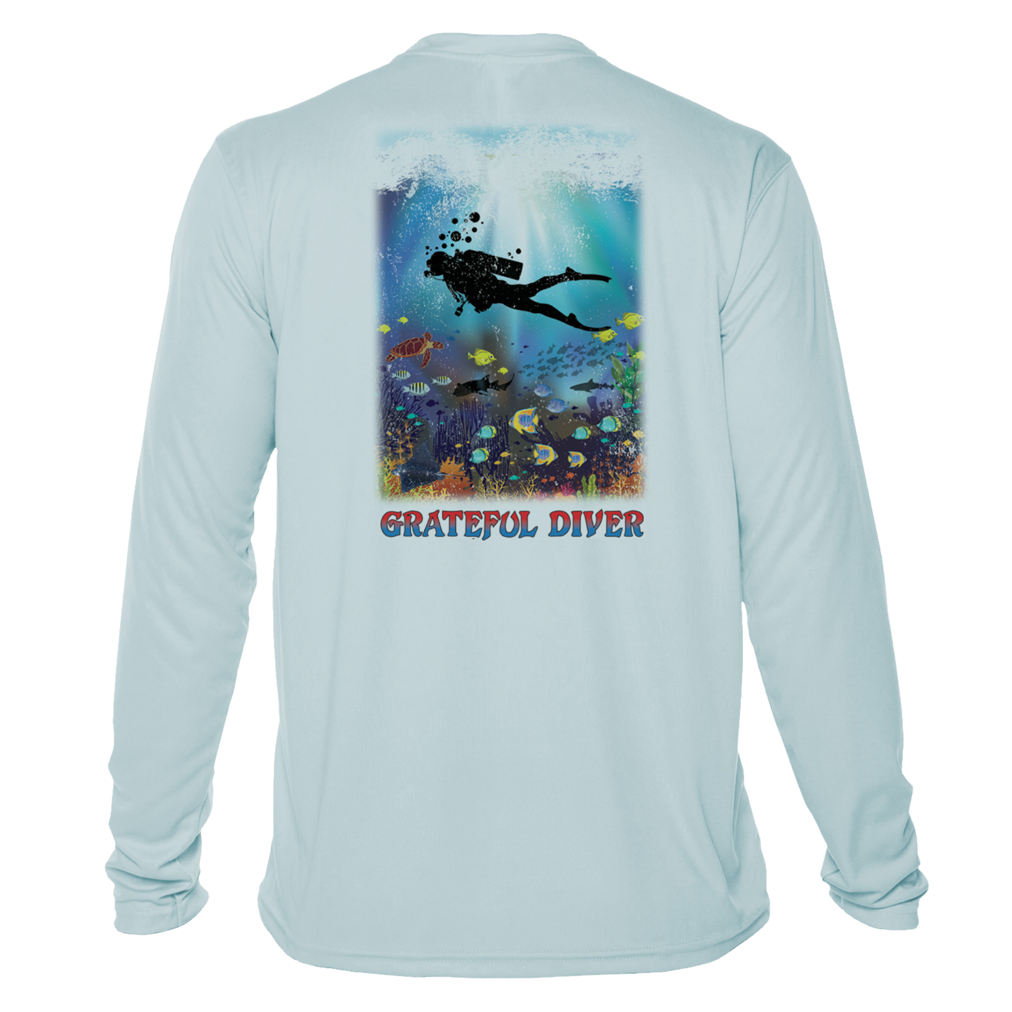 Grateful Diver Reef Diver UV Shirt | Grateful Diver Med / Arctic Blue
