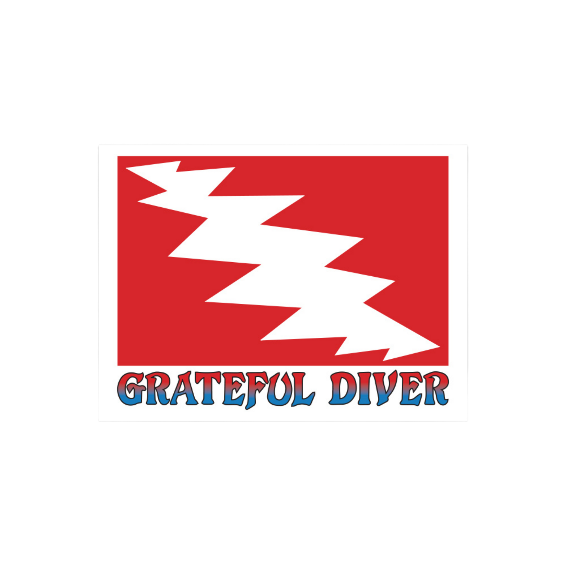 Grateful Diver Classic Sticker
