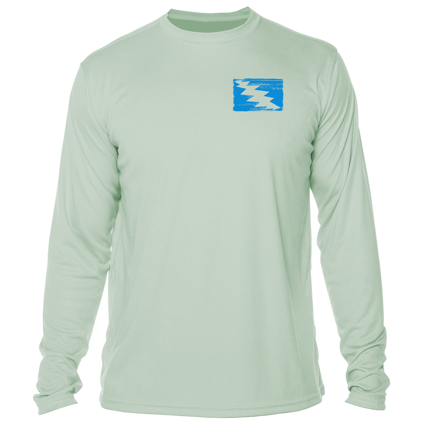 Grateful Diver Artist's Collection by Irina Pushkareva: Caribbean Reef Octopus UV Shirt in seagrass front shot off figure