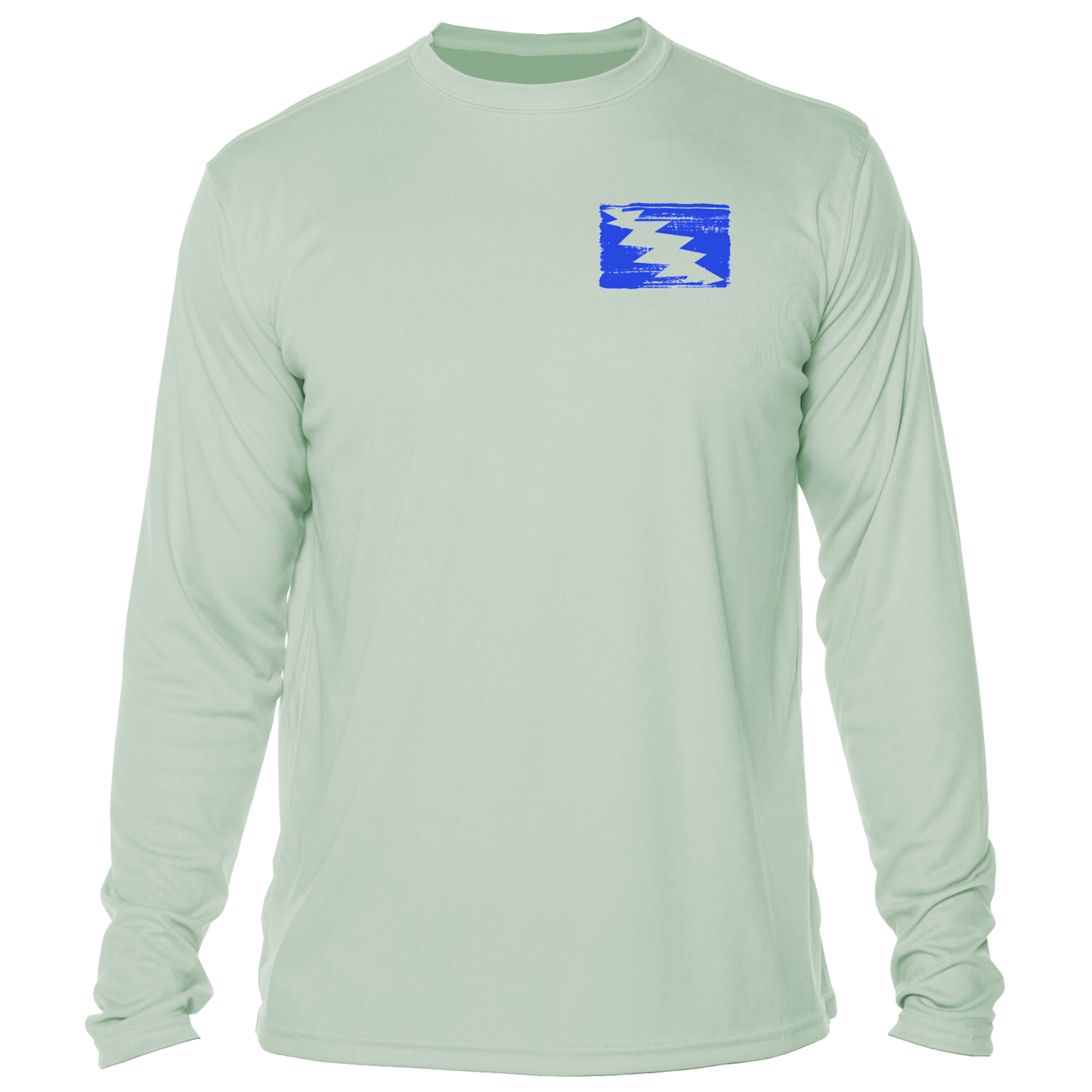 Grateful Diver Artist's Collection by Irina Pushkareva: Hawksbill Turtle UV Shirt in seagrass front shot off figure