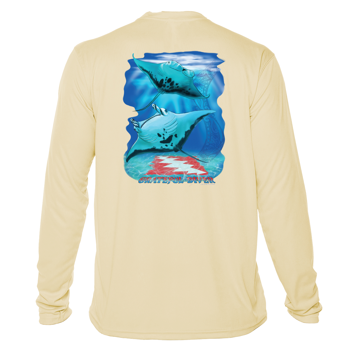 Grateful Diver Aloha Mantas UV Shirt