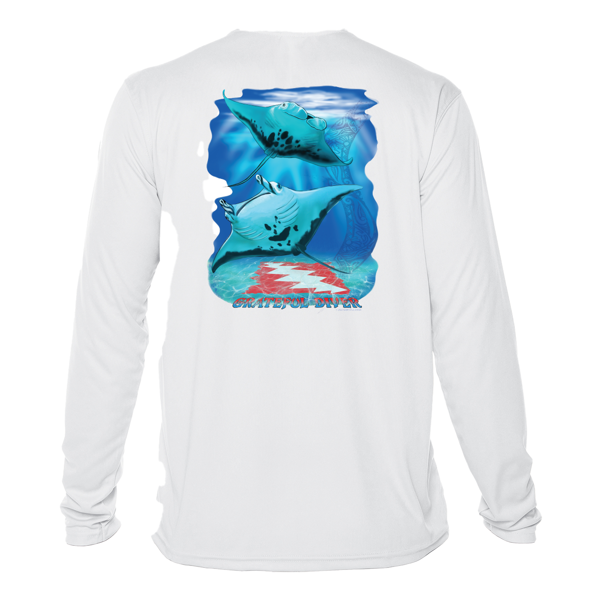 Grateful Diver Aloha Mantas UV Shirt