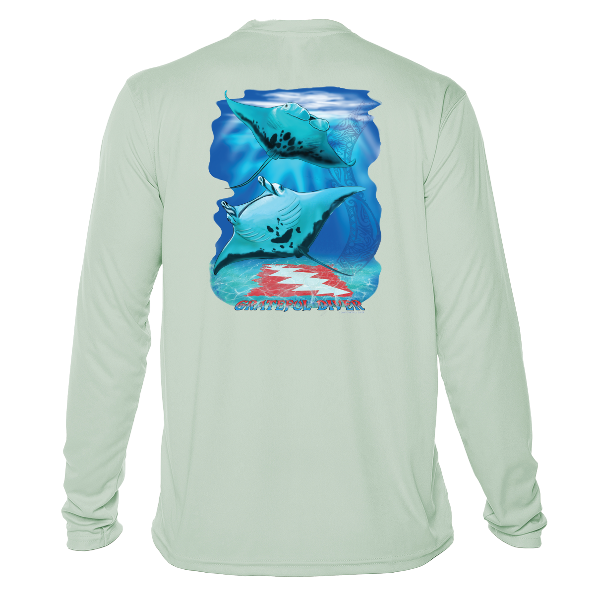 Grateful Diver Aloha Mantas UV Shirt
