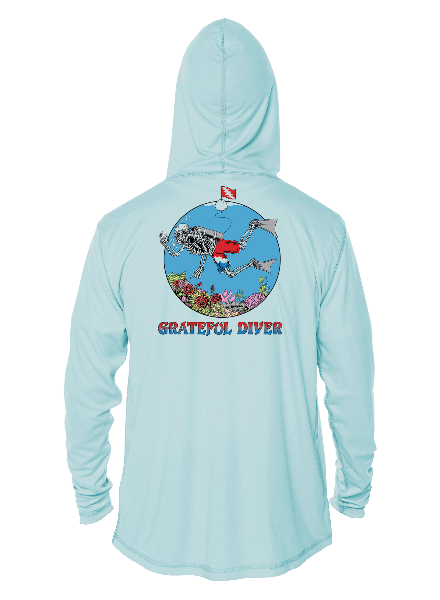 Grateful Diver Skeleton Diver UV Hoodie