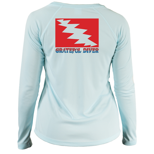 Grateful Diver Classic UV Shirt - Women's V-Neck