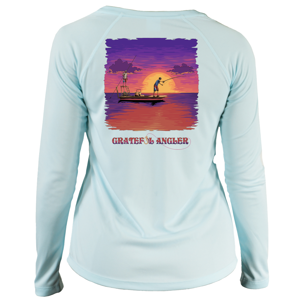 Grateful Angler Skeleton Anglers UV Shirt - Women's V-Neck