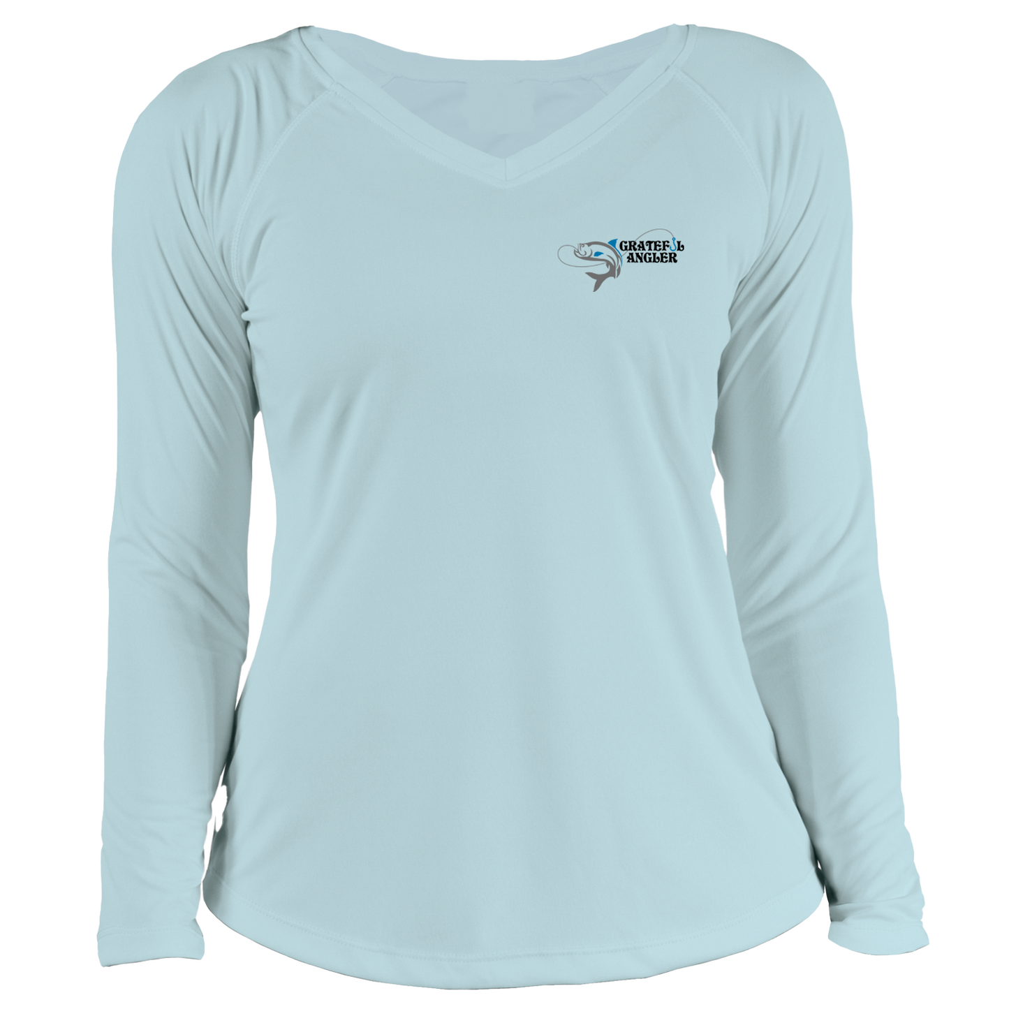 Grateful Angler Skeleton Anglers UV Shirt - Women's V-Neck