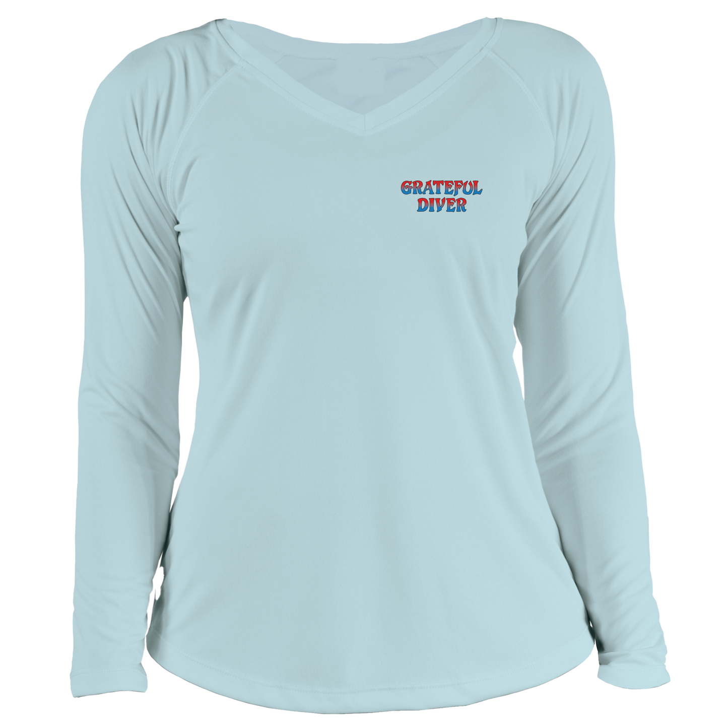 Grateful Diver Aloha Mantas UV Shirt - Women's V-Neck