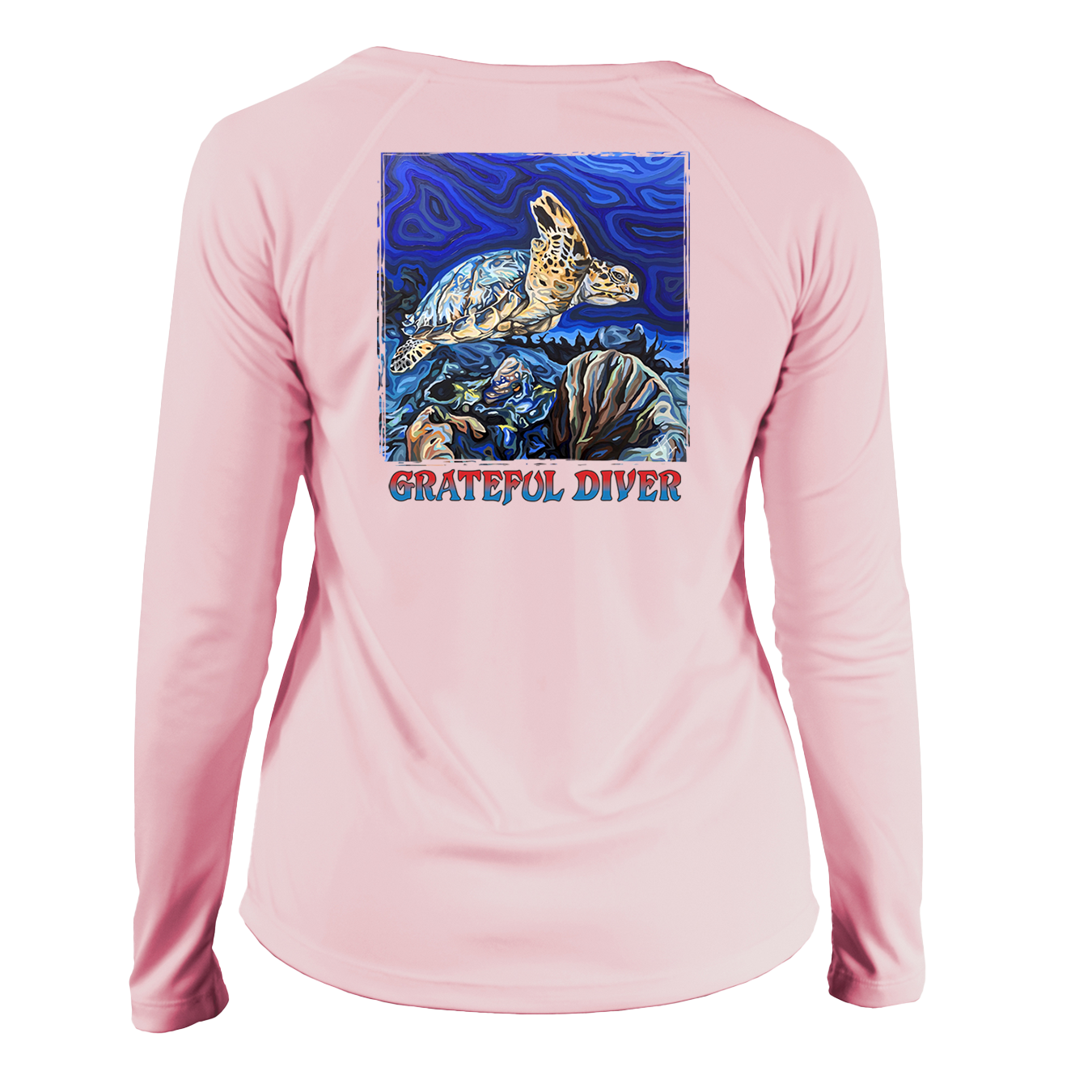 Artist's Collection: Hawksbill Turtle UV Shirt - Women's V-Neck