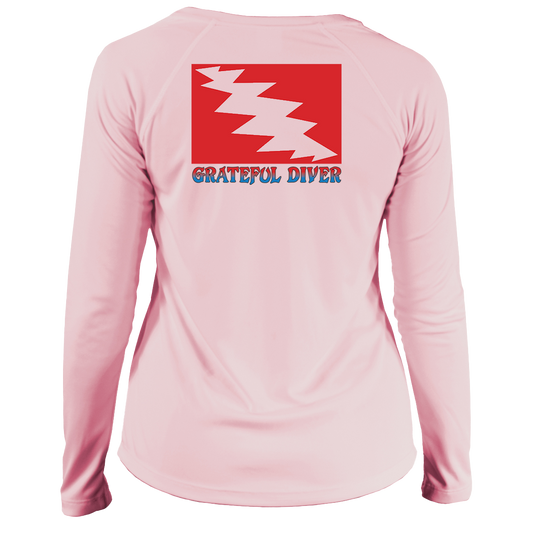 Grateful Diver Classic UV Shirt - Women's V-Neck