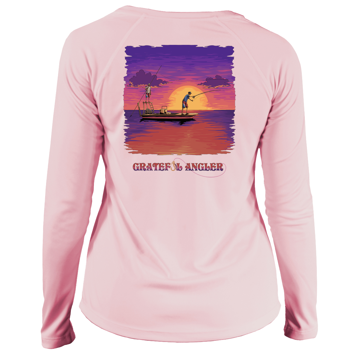 Grateful Angler Skeleton Anglers UV Shirt - Women's V-Neck