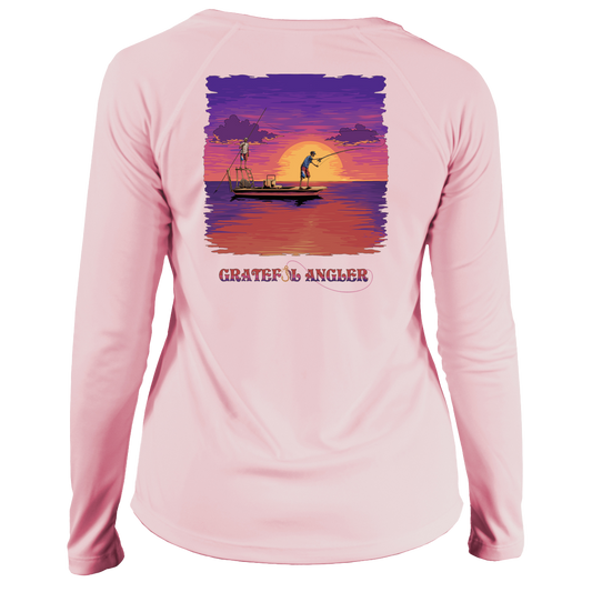 Grateful Angler Skeleton Anglers UV Shirt - Women's V-Neck