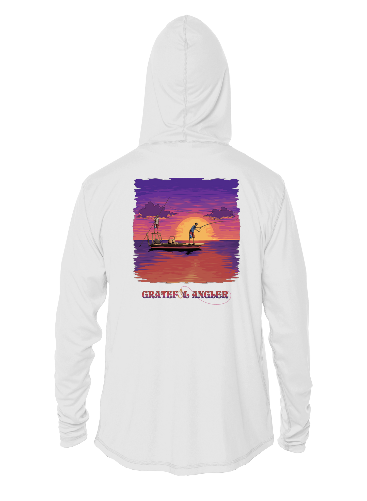 Grateful Angler Skeleton Anglers UV Hoodie