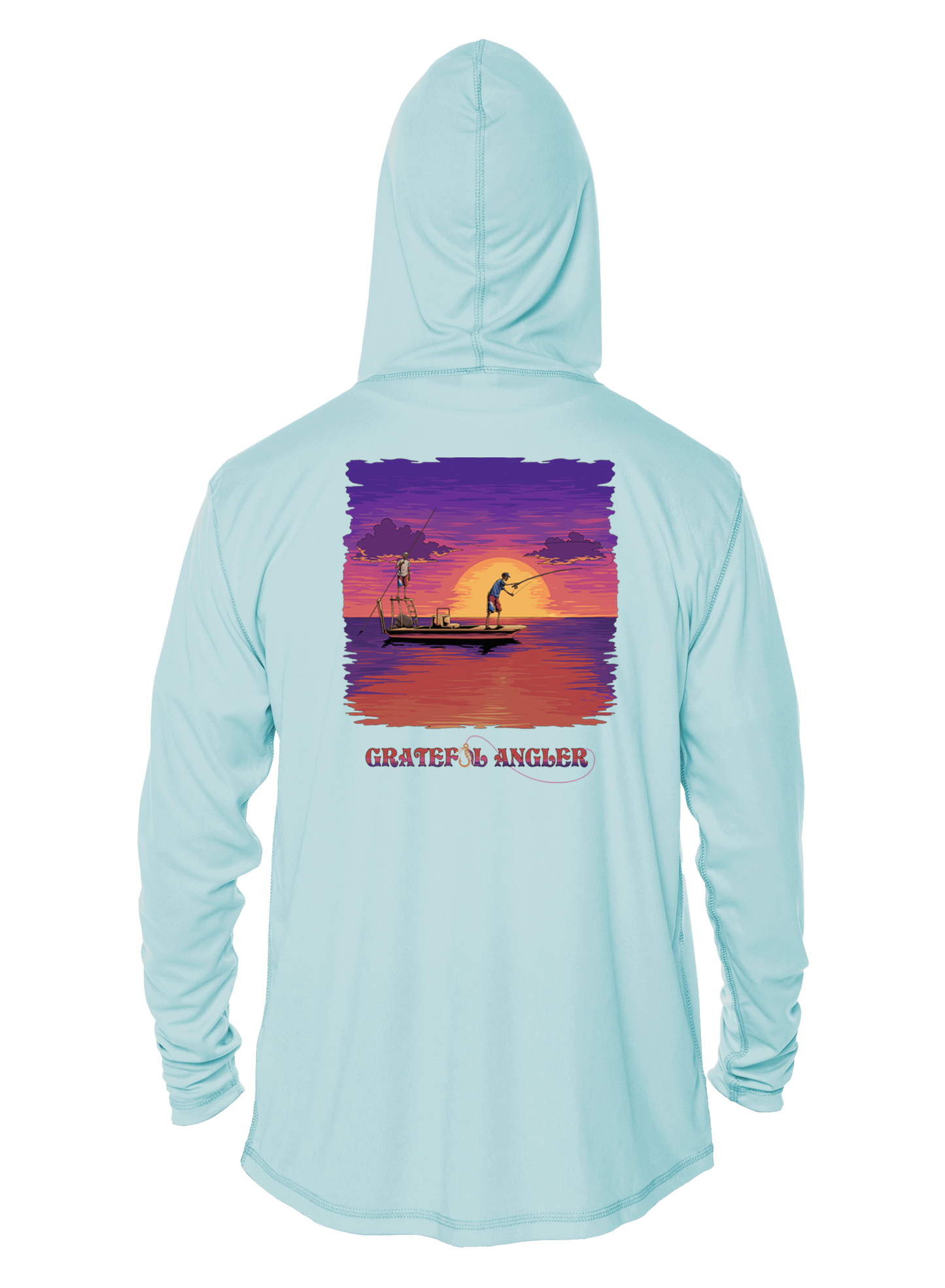 Grateful Angler Skeleton Anglers UV Hoodie