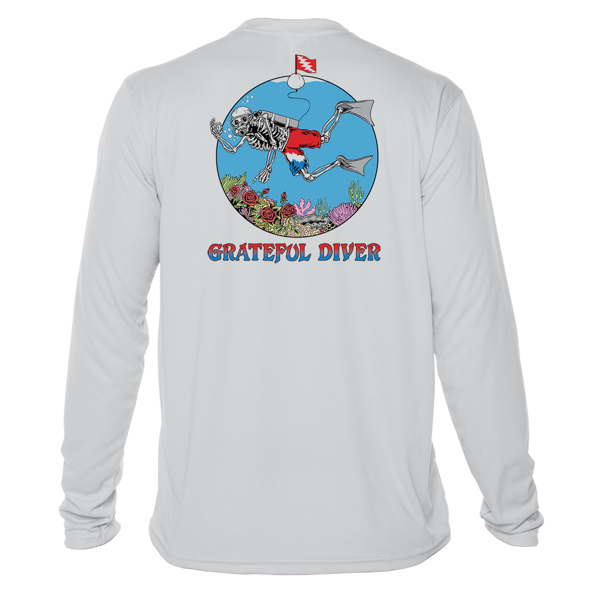 Grateful Diver Skeleton Diver UV Shirt